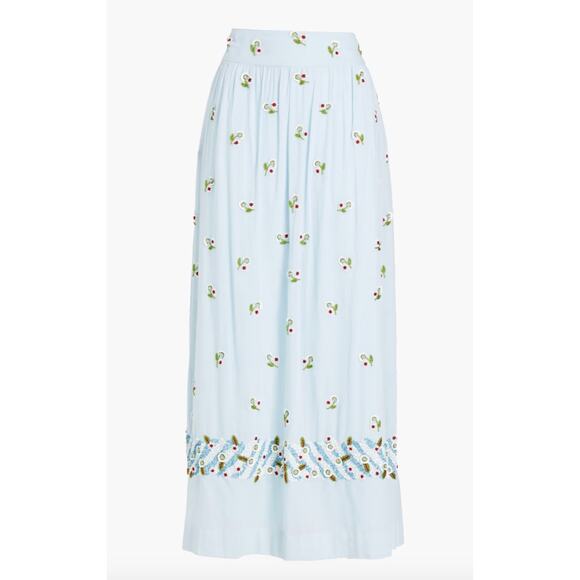 Antik Batik Dresses & Skirts - ANTIK BATIK Beata Embellished Gathered‎ Cotton Maxi Skirt Medium